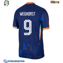 Fotballdrakt Herre Nederland Wout Weghorst #9 Bortedrakt EM 2024 Kortermet